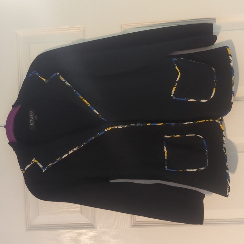 Kasper knit blazer with pockets